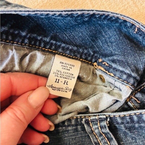 American Rag Classic Jeans Mid Flare Denim Juniors Size 11 R Denim - Picture 5 of 7